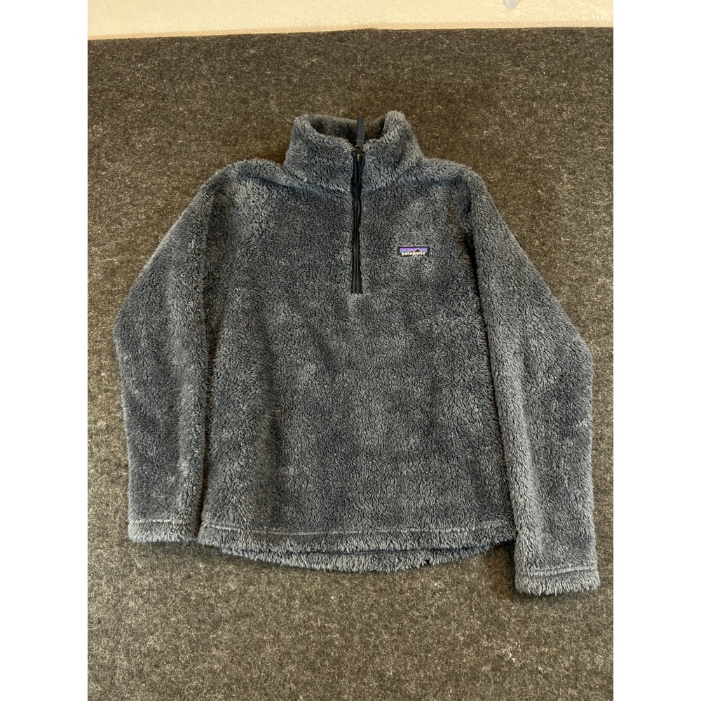 Patagonia Los Gatos 1/4 Zip Fleece Pullover Smolder Blue Gray Womens Medium